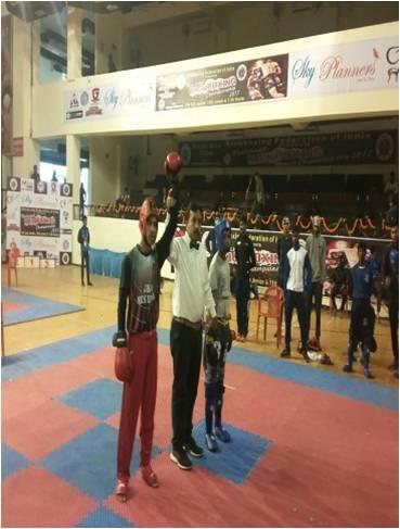 AGS, Hanzik boy represented J & K State at National level school games in Wushu Competition
